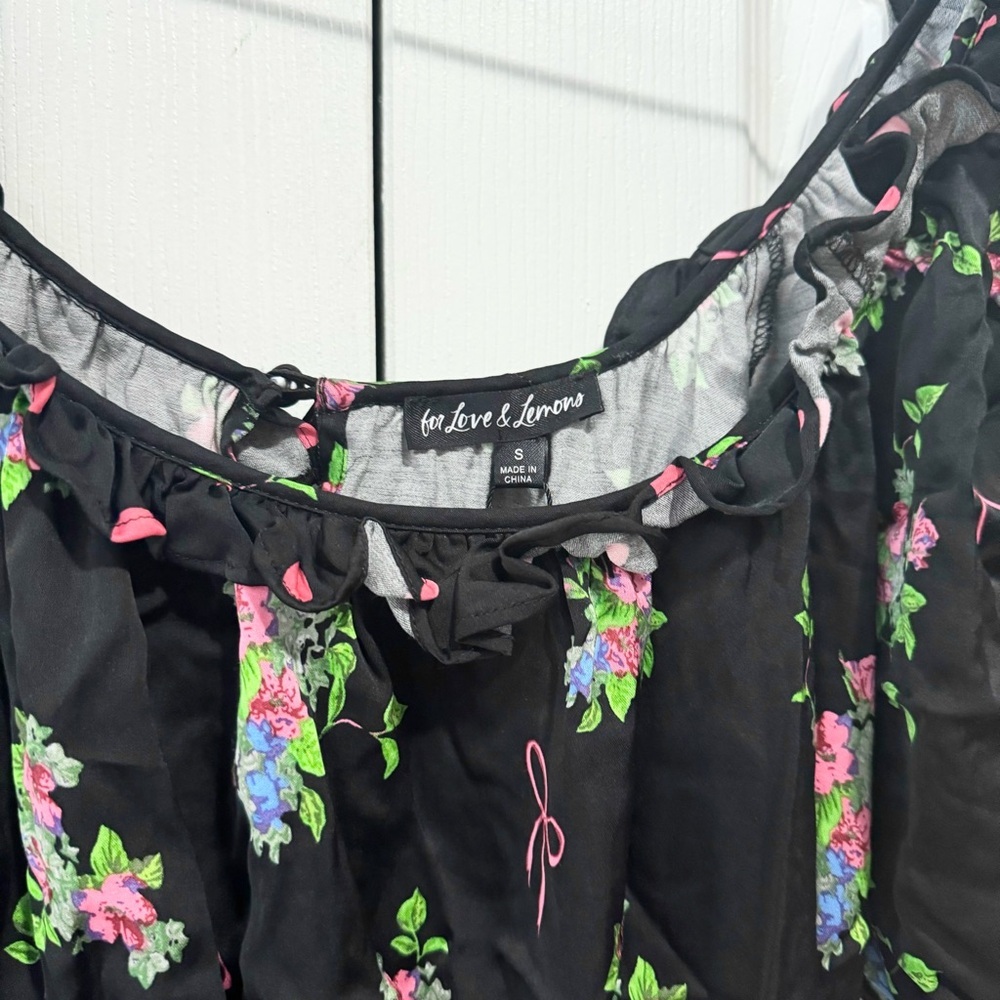 The For Love & Lemons Wilson Mini Dress SMALL - Picture 5 of 7